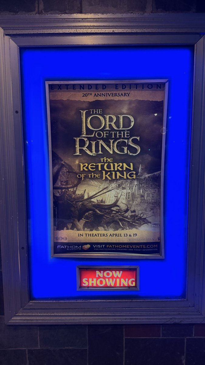 KJP's tweet photo. Pack meals.
Pack a second breakfast.
Set aside 11 hours and 46 minutes for your family this weekend.
The extended Lord of the Rings trilogy is back in theaters.
This is what memory making looks like.
Do the right thing. https://t.co/8NwNI97i4f