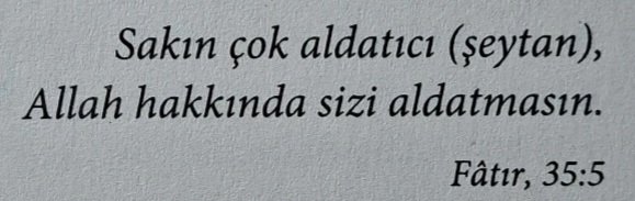 "Her insan aldanır; derviş tespihle, âlim bilgiyle, sûfî zikirle, avam ibadetle, tüccar infakla... Eskiler her şey zıddıyla münkeşif olur, derler. Neyin hayalini kalbinde, zikrini dilinde taşıyorsan onun zindanında yaşıyorsun demektir."