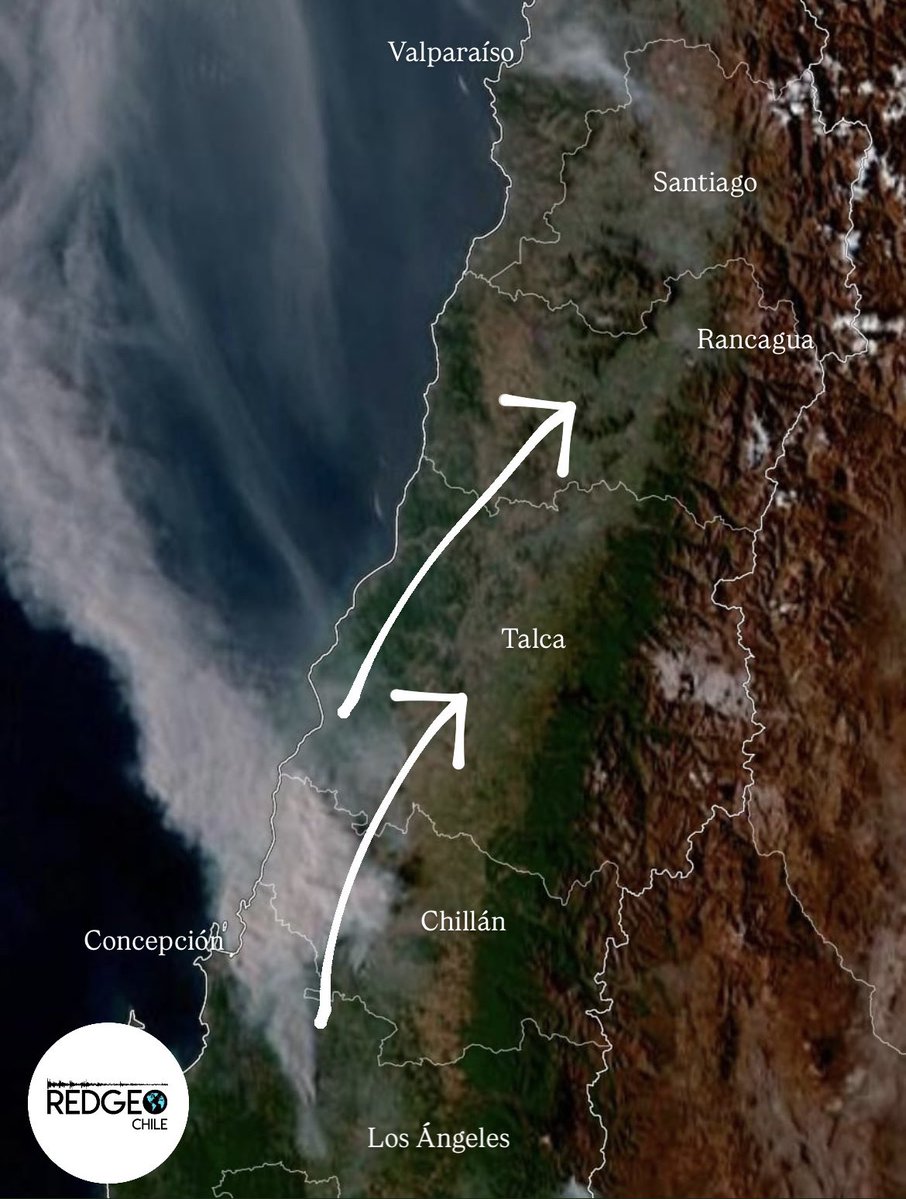 ATENCIÓN ⚠️ | Debido al cambio en la dirección del viento, la trayectoria del humo ocasionado por los incendios forestales será hacia el norte y noreste, por lo que es muy probable que en la madrugada y la mañana del día lunes 19, se perciba humo en la Cordillera de la Costa y