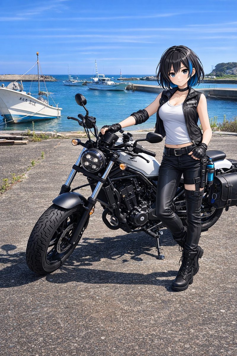 pumpkin_meatpie's tweet photo. 友達にAI使ってバイクの擬人化をしてもらいました！ https://t.co/aw0P5rtBS0