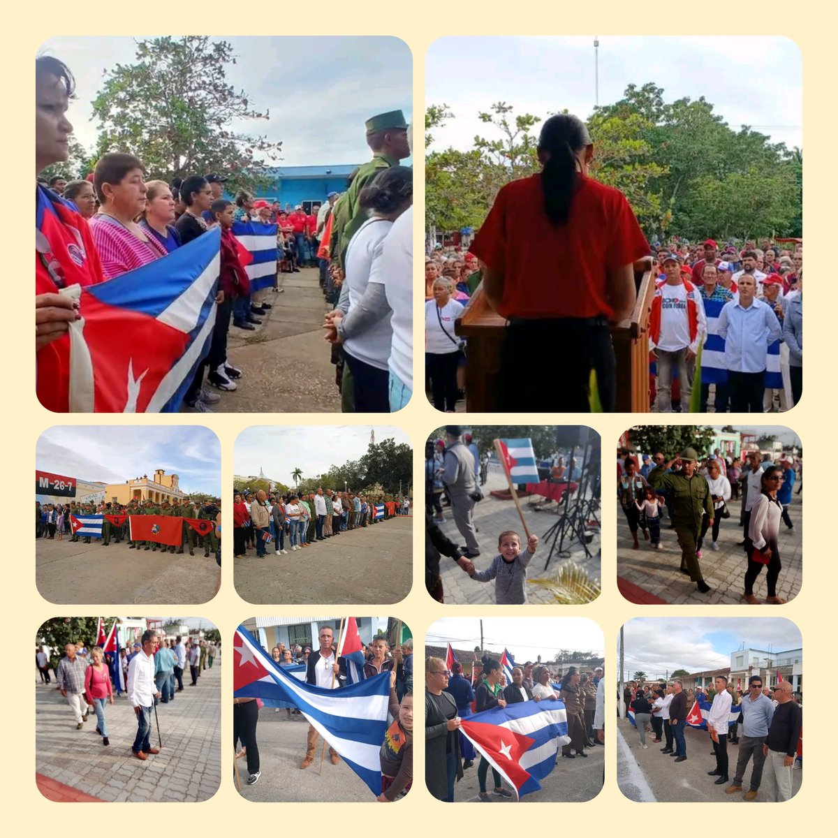 Desde  los municipios espirituanos, el abrazo eterno. 
Patria o Muerte
Socialismo o Muerte
Venceremos.
#HonorYGloria
#SanctiSpíritusEnMarcha 🇨🇺