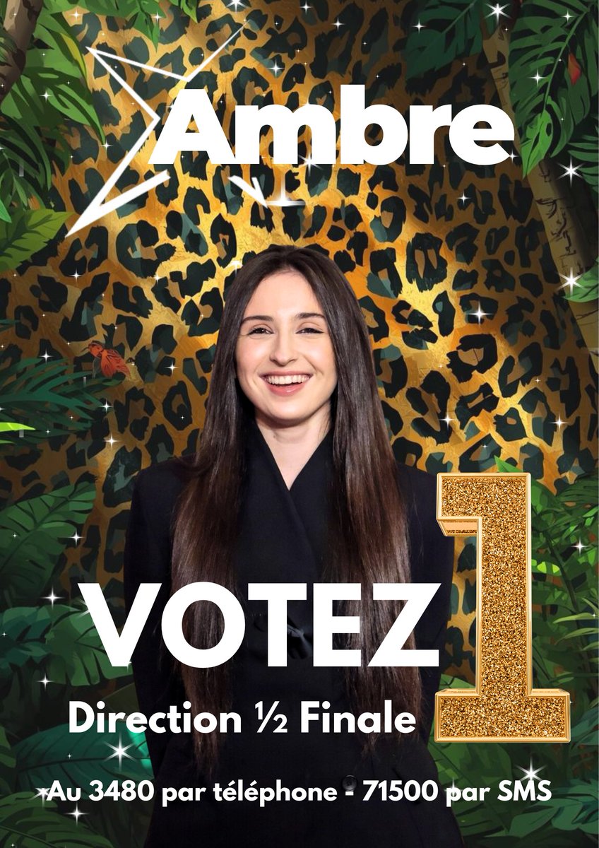 Melinee13's tweet image. AMBERZ 🐆 
Dernière ligne droite pour ramener Ambre en 1/2 finale ‼️
Aujourd'hui on a enfin l'opportunité de montrer qu'Ambre a une vraie communauté et qu'elle est soutenue! 

Vous êtes téléphones votants ? 
&amp;gt; gardez vos votes par SMS et votez 1 au 3480 par téléphone 📞

Vous…