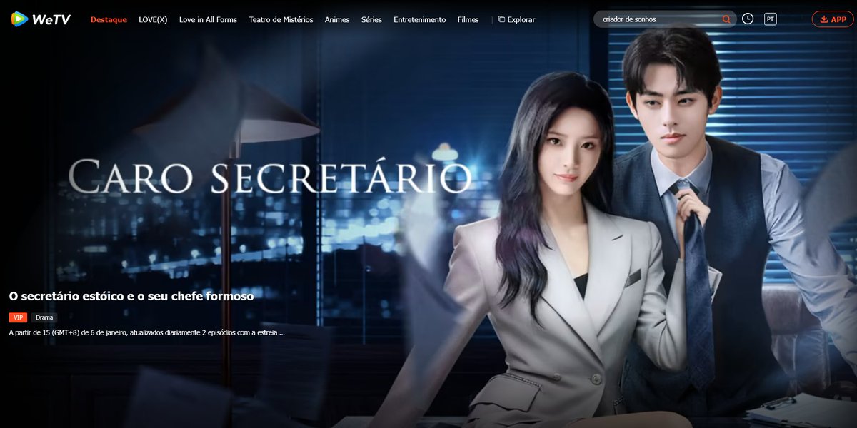 dramaobs's tweet photo. ℹ️ | #DearSecretary (#我亲爱的秘书), remake do kdrama Whats Wrong with Secretary Kim, está disponível na WeTV Brasil com o nome PT/BR 'Caro Secretário'.
Estrelado por #BaoHan e #XuZiXuan, a trama segue um secretário que decide se demitir e sua elegante chefe que tenta impedi-lo. https://t.co/Fc8J1qEUCZ
