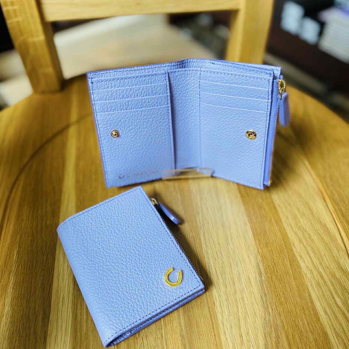 1月17日(土)一粒万倍日の 【朝採れ財布＆お誕生日財布】 小銭入れ付折