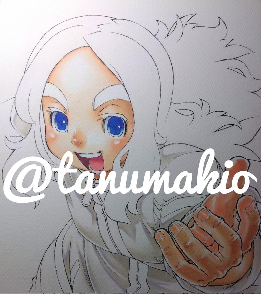 完成写真を撮ってなかったのですが、とりあえず雲明のイラスト色紙は以前描いた下絵を手直ししておでこを強調したり表情を明るくしました。
3枚めが手直し前です。 