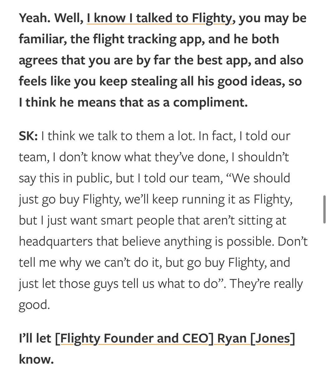 Scott Kirby continues to be my favorite av ceo. https://t.co/mBqEz0TGEh