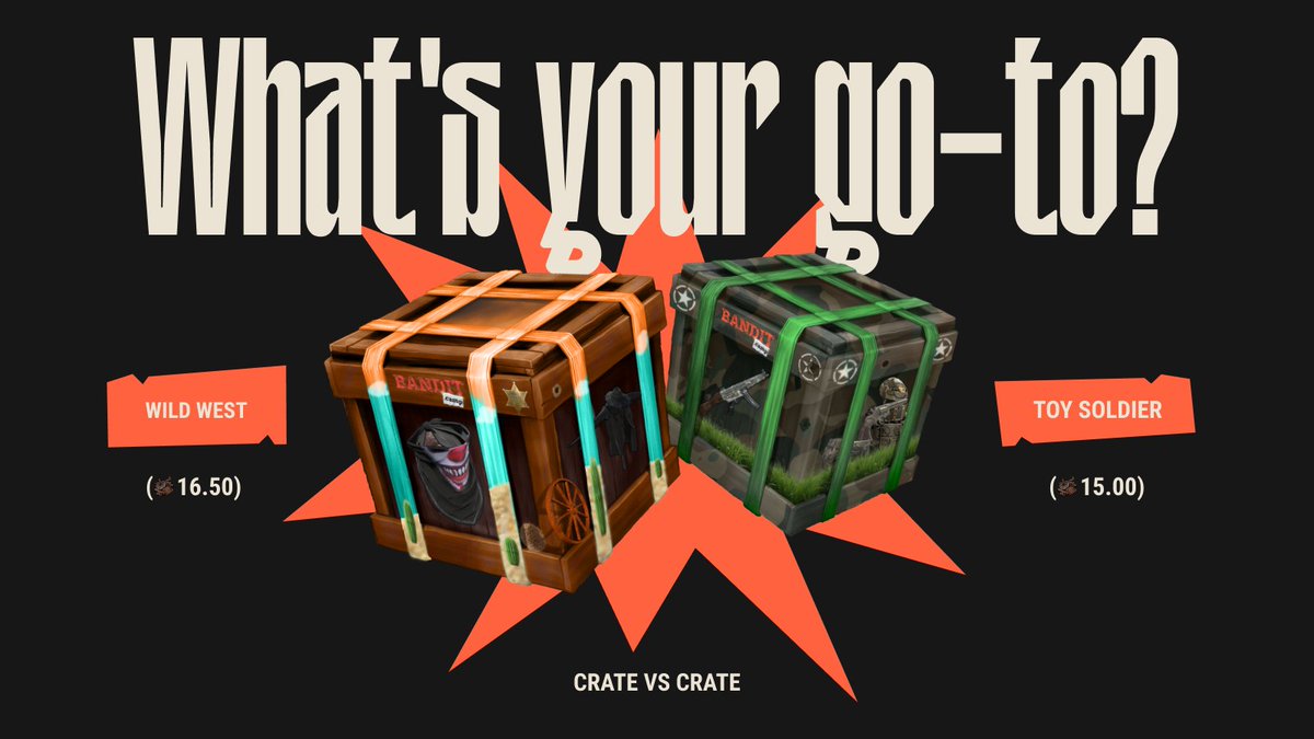 Wild West vs Toy Soldier — It's time to reply with your go-to 🔸 Giving out a few of each to some of you!