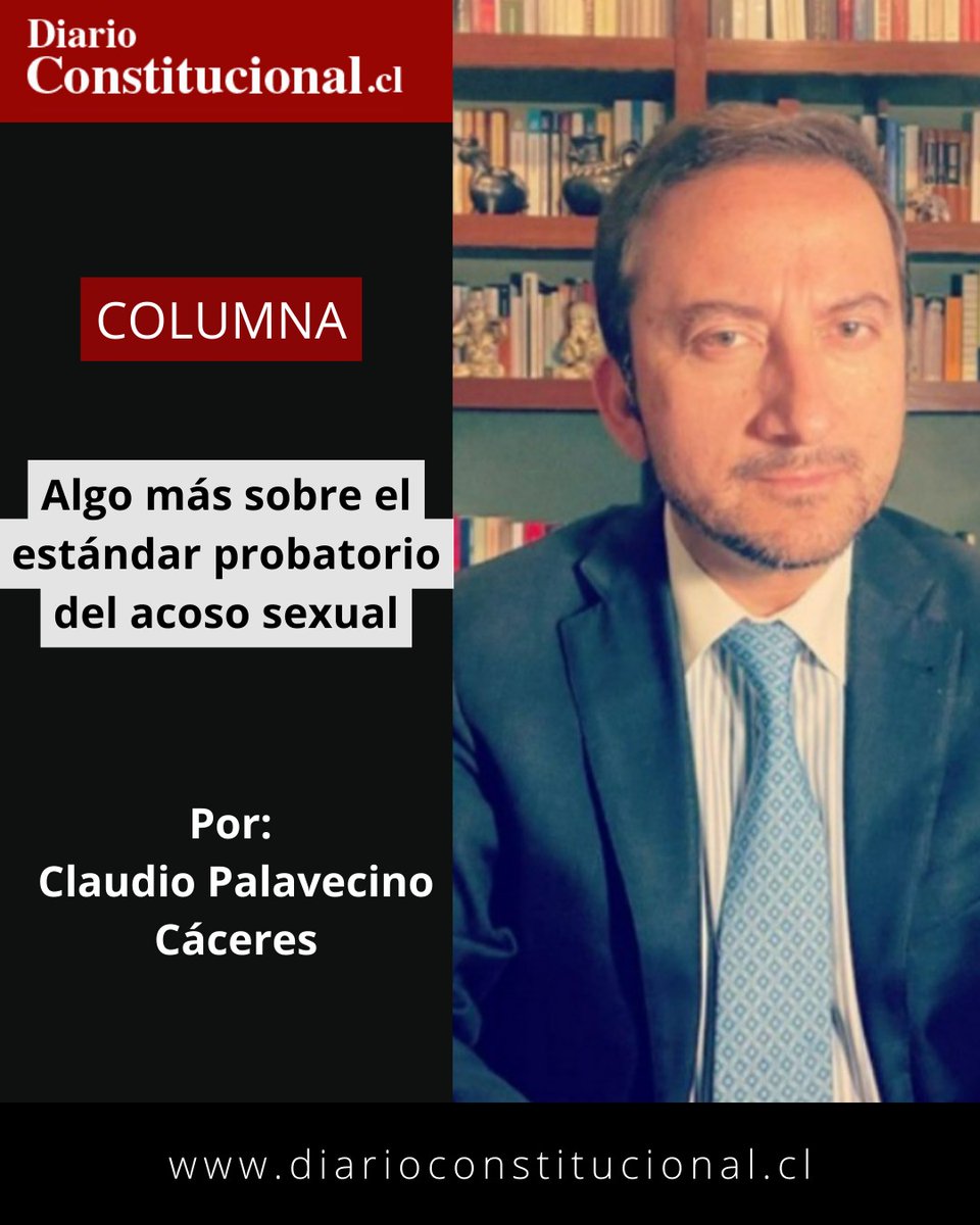 DiarioConst's tweet image. 📢 Despido por acoso sexual:
¿Probabilidad prevalente o duda razonable?
Una columna sostiene que la ley exige un estándar probatorio reforzado y que la perspectiva de género no rebaja la prueba.
👉 diarioconstitucional.cl/articulos/algo…
#DerechoLaboral #AcosoSexual #Prueba #Chile