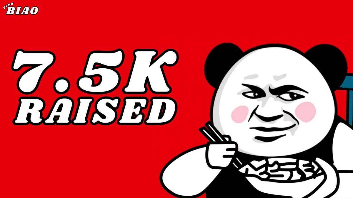 The $BIAO community came together and raised about 7.5k for <a href="/DaBlackPope/">Elijah Burke</a>.

Remember, $BIAO already hit 50M on ETH without the creator even backing it. Now that it’s finally launched where it belongs with the creator’s support let’s push it to 100M!