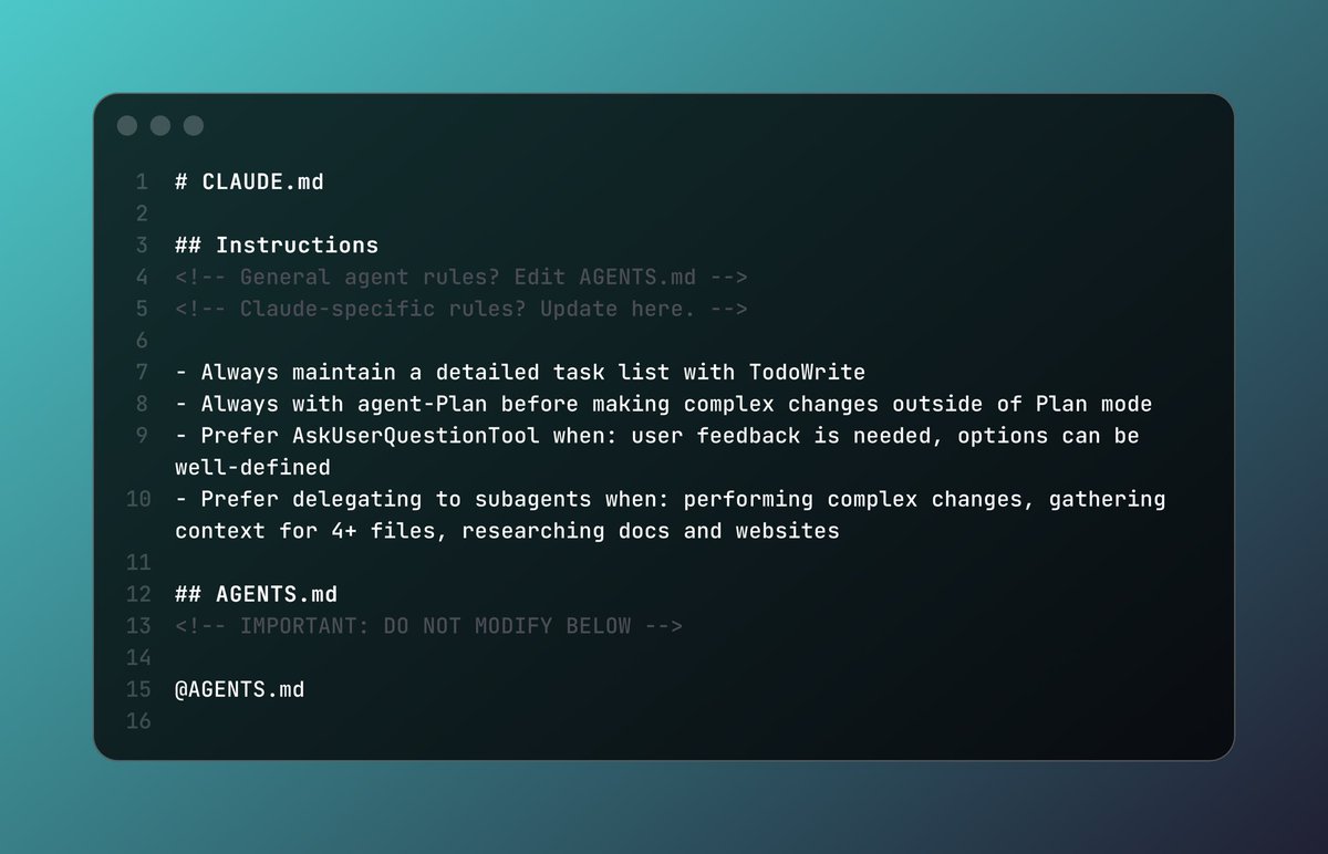 Using Claude Code & Codex both? Symlinking https://t.co/PuxysLesDv → https://t.co/k6UkLEnF31 rul