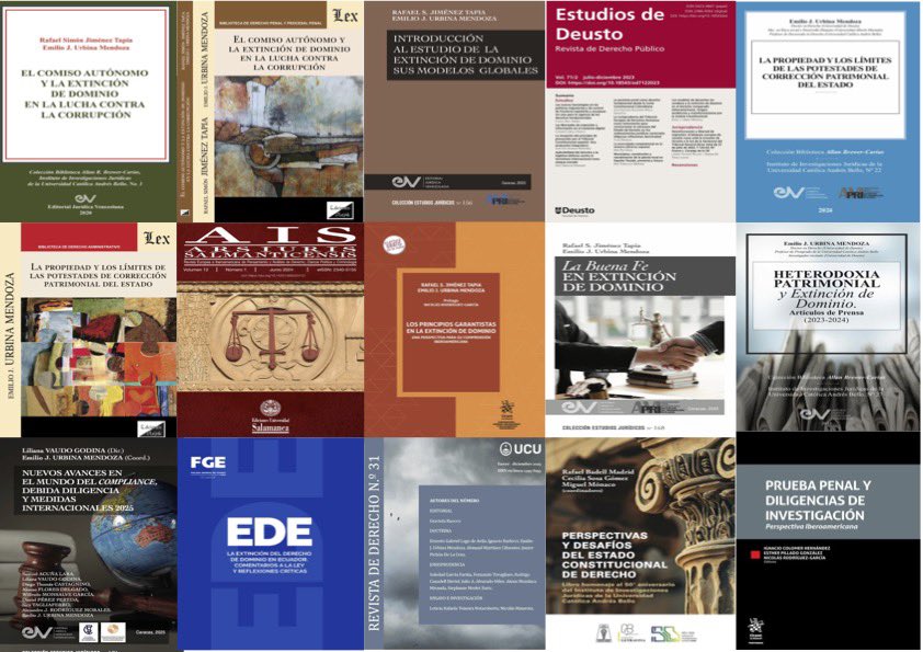 Obras del Dr. Emilio J. Urbina Mendoza <a href="/ejubim/">Emilio J. Urbina M.</a> uno de los más eminentes autores del Derecho venezolano y latinoamericano en la actualidad