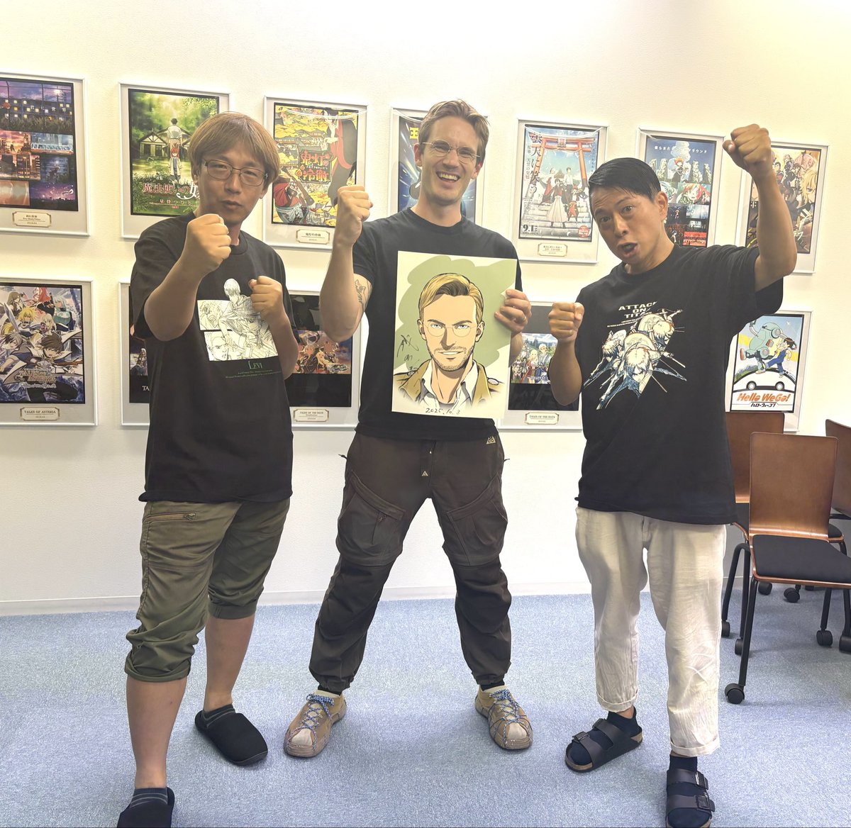 WIT_STUDIO's tweet image. ◤コラボ動画のお知らせ◢
PewDiePieさんとのコラボが実現✨
クロッキー会やスタジオ見学など、
アニメーション制作について1日体験いただきました✏️
WIT STUDIOのクリエイターにも是非ご注目ください👀

動画のリンクはこちら👇
youtu.be/2UN7IJvDqHk