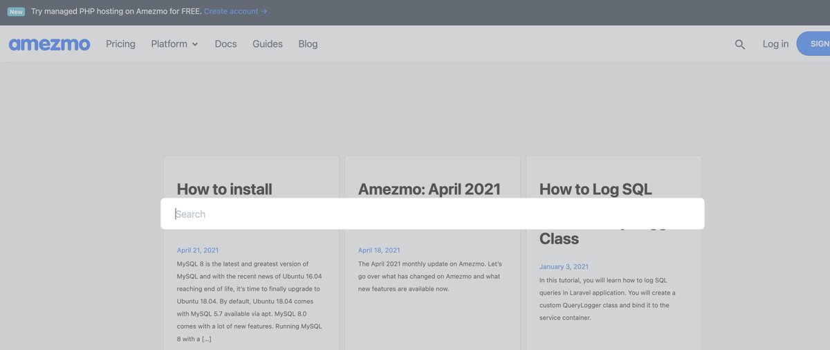 blog.amezmo.com is officially back... the amezmo blog is hosted on Amezmo, meaning that we are dogfododing <a href="/Amezmo/">Amezmo</a> with the amezmo blog