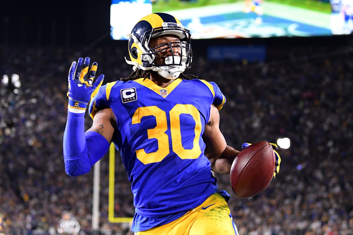 Todd Gurley was an absolute beast in his prime! From Offensive Rookie of the Year to NFL Offensive Player of the Year in 2017, leading the league in TDs multiple times, and powering the Rams to a Super Bowl run. Knee injuries cut it short, but those explosive runs and receiving
