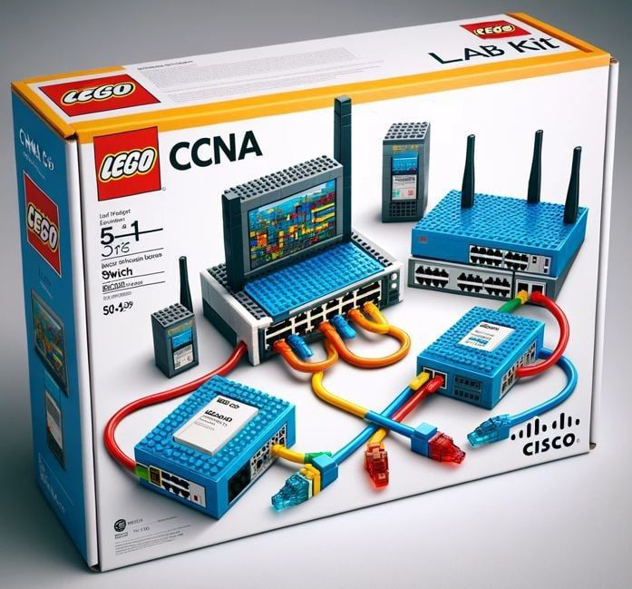 cqcqcqdx's tweet image. LEGO CCNA  Lab Kit🤩