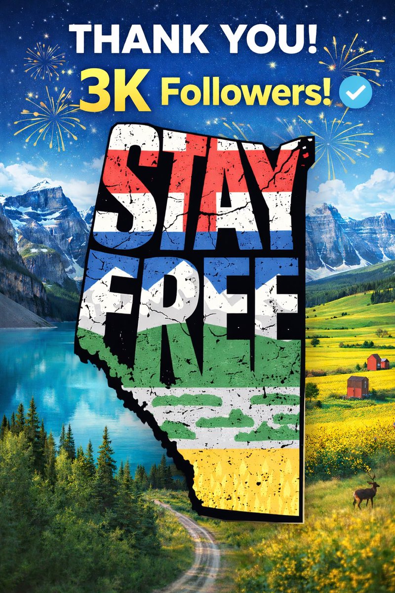 stayfreealberta's tweet image. We've just reached 3K followers! Thank you all for your support. We could never have made it without each one of you. 🙏🤗🎉

Help grow our following by liking and sharing! @stayfreealberta on most socials and our website stayfreealberta.com