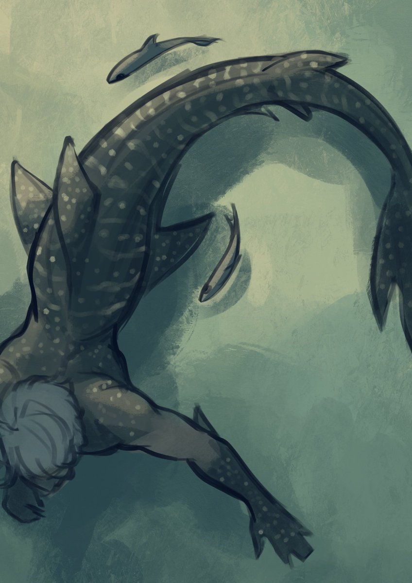 calxaurum's tweet image. Just practicing drawing his whale shark markings 🙂‍↕️