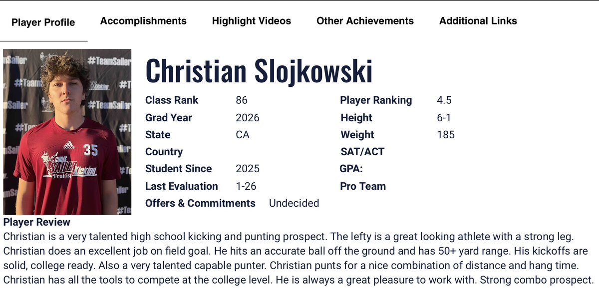 Christian Slojkowski 4.5 ⭐️ tweet media