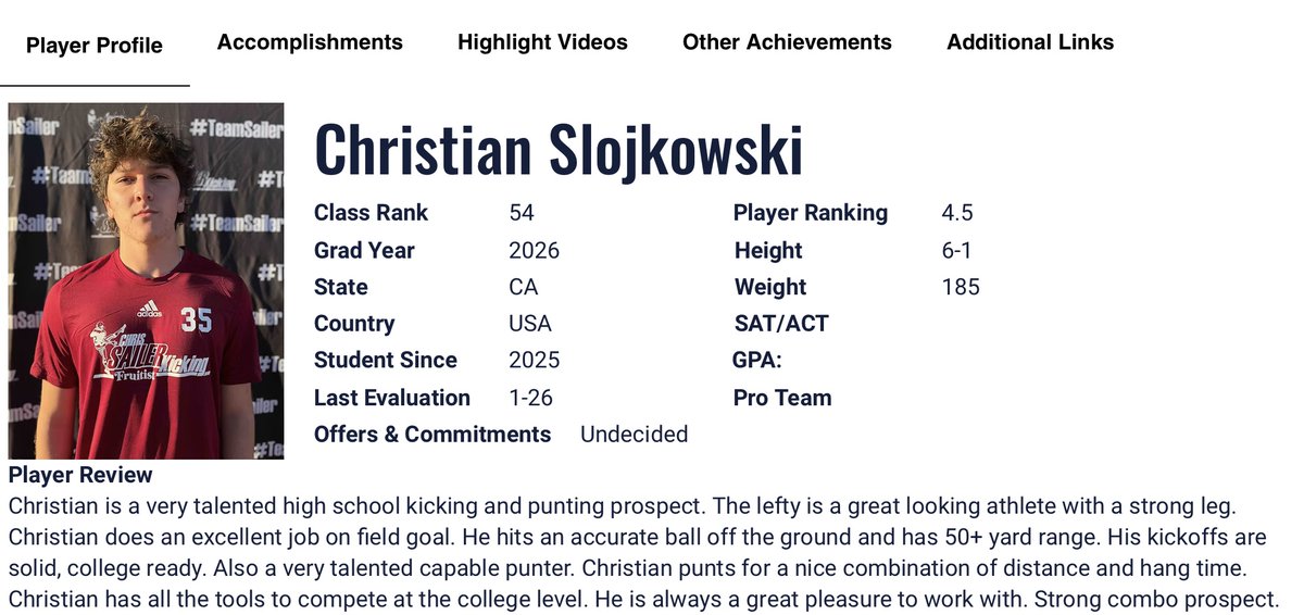 Christian Slojkowski 4.5 ⭐️ tweet media