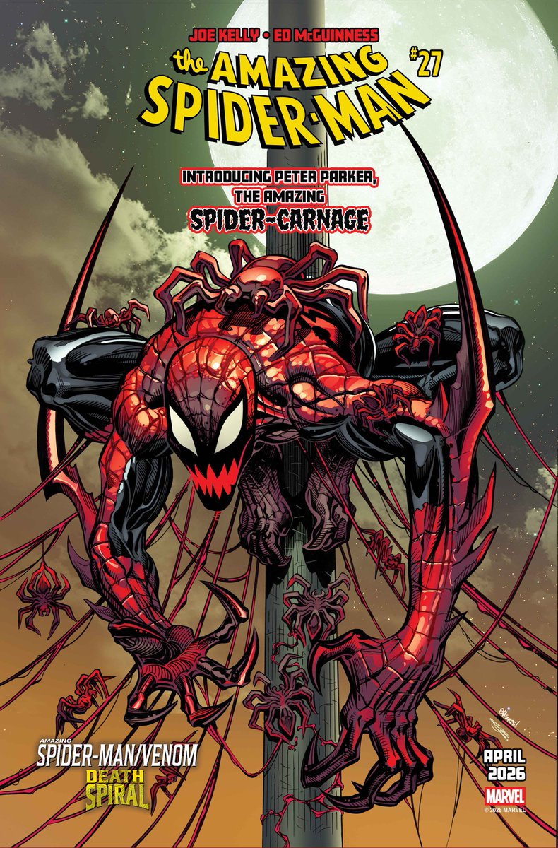 This April, Death Spiral, the upcoming Spider-Man/Venom/Carnage
