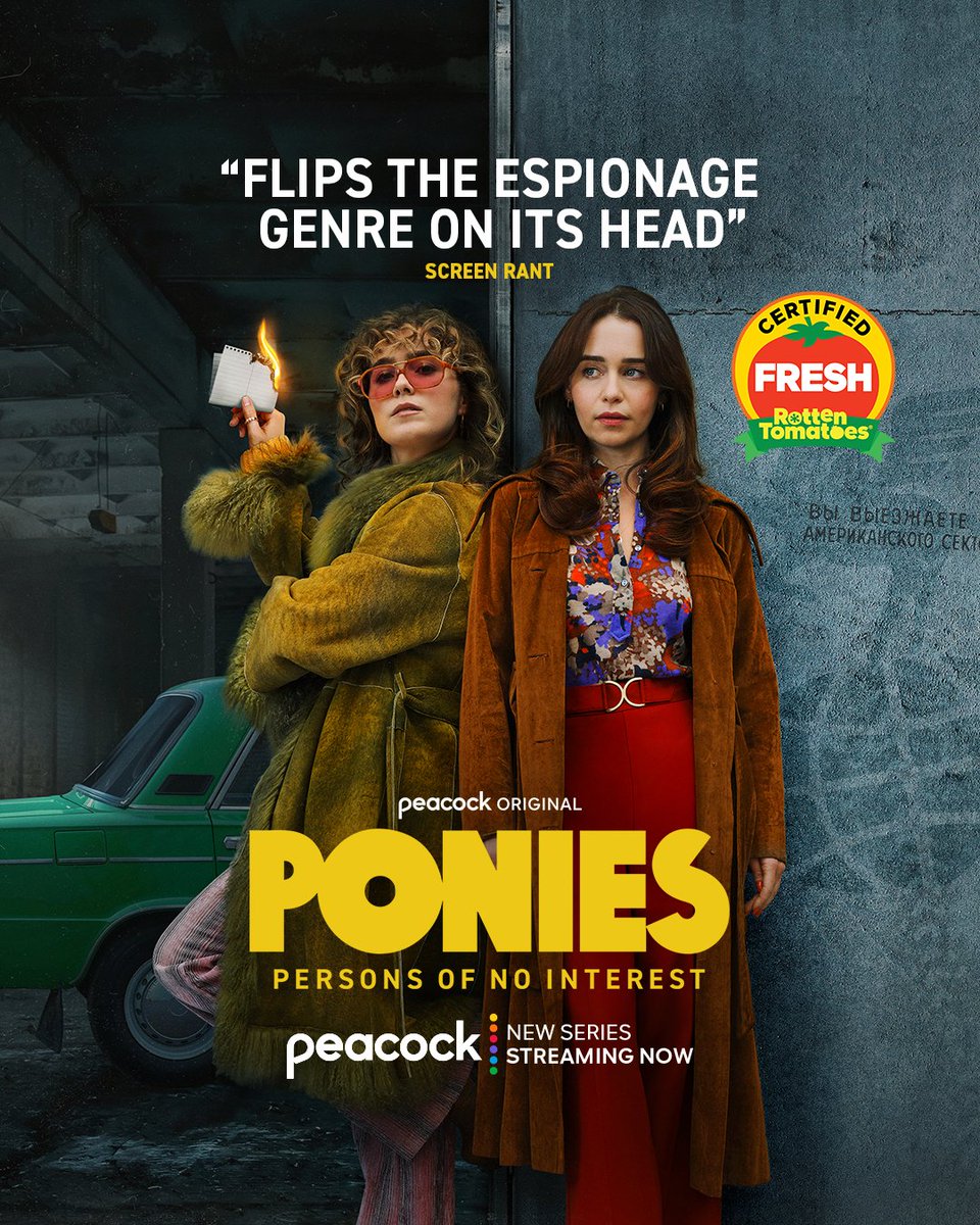 PONIES is ✨certified fresh✨

#PONIES is streaming on Peacock.