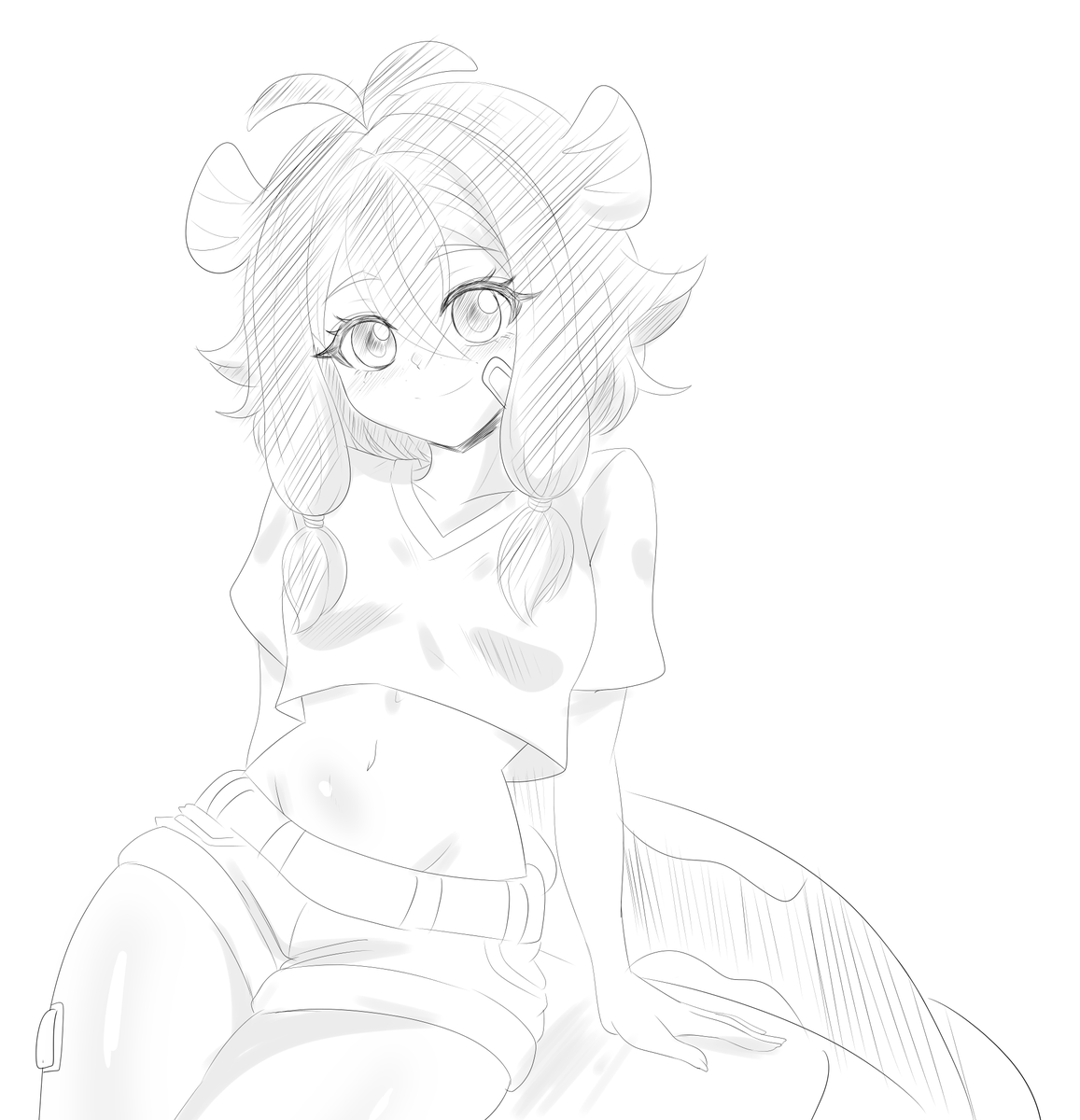 Tengan su Crayon muslona, una de meme y una algo erotica #Dibuyon (1k y hago un rayoncito siendo apretado por los muslos)