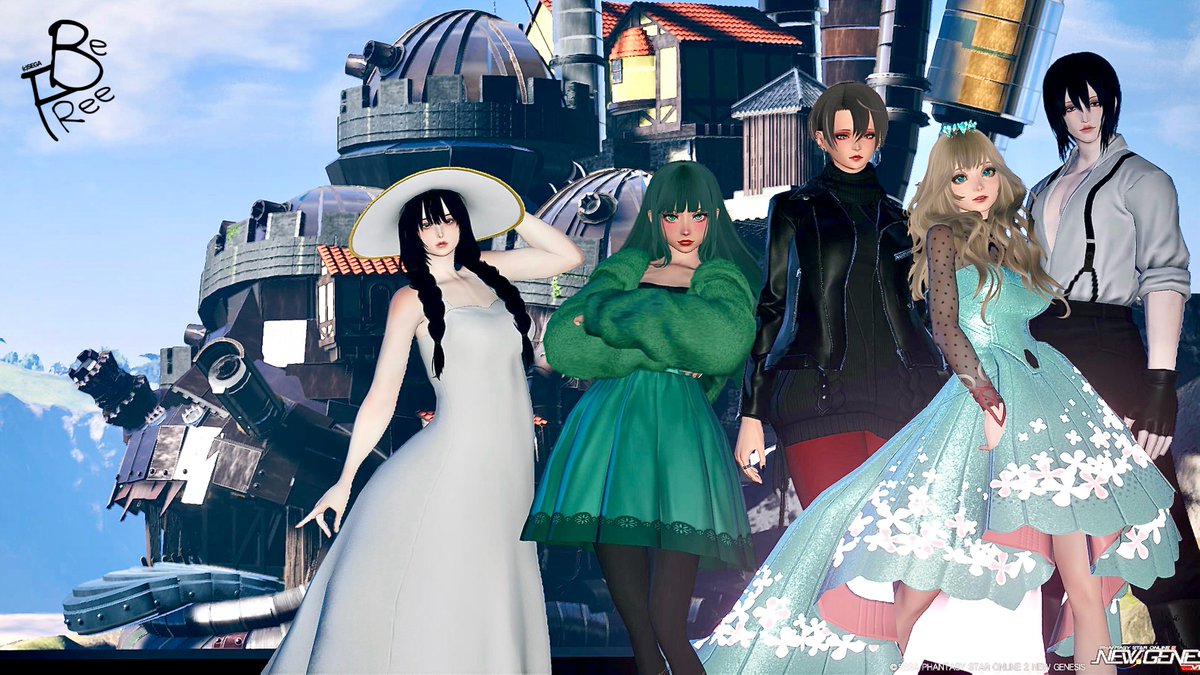 Manacch_green's tweet photo. 今日昨日あたり
#Be_Free
#PSO2NGS_SS https://t.co/3yTgG758em