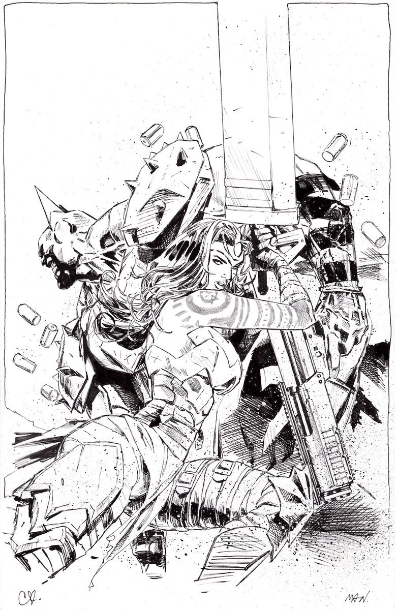 ABSOLUTE BATMAN #16 original art cover by @Clay_Mann_…SOLD! First