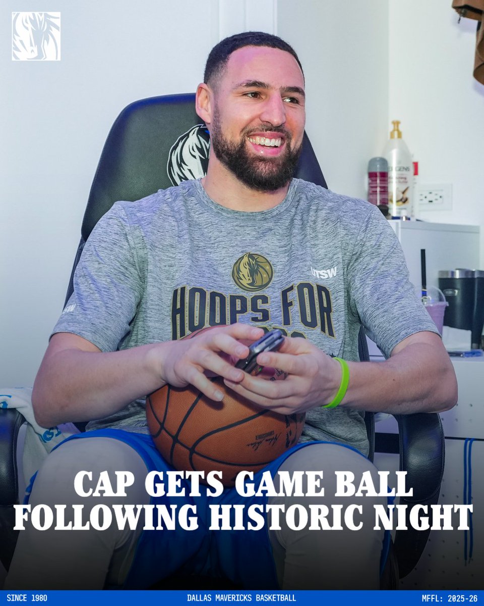 dallasmavs's tweet photo. Klay continues to climb the ladder 🪜 

#MFFL https://t.co/Jm3gkTA5vv