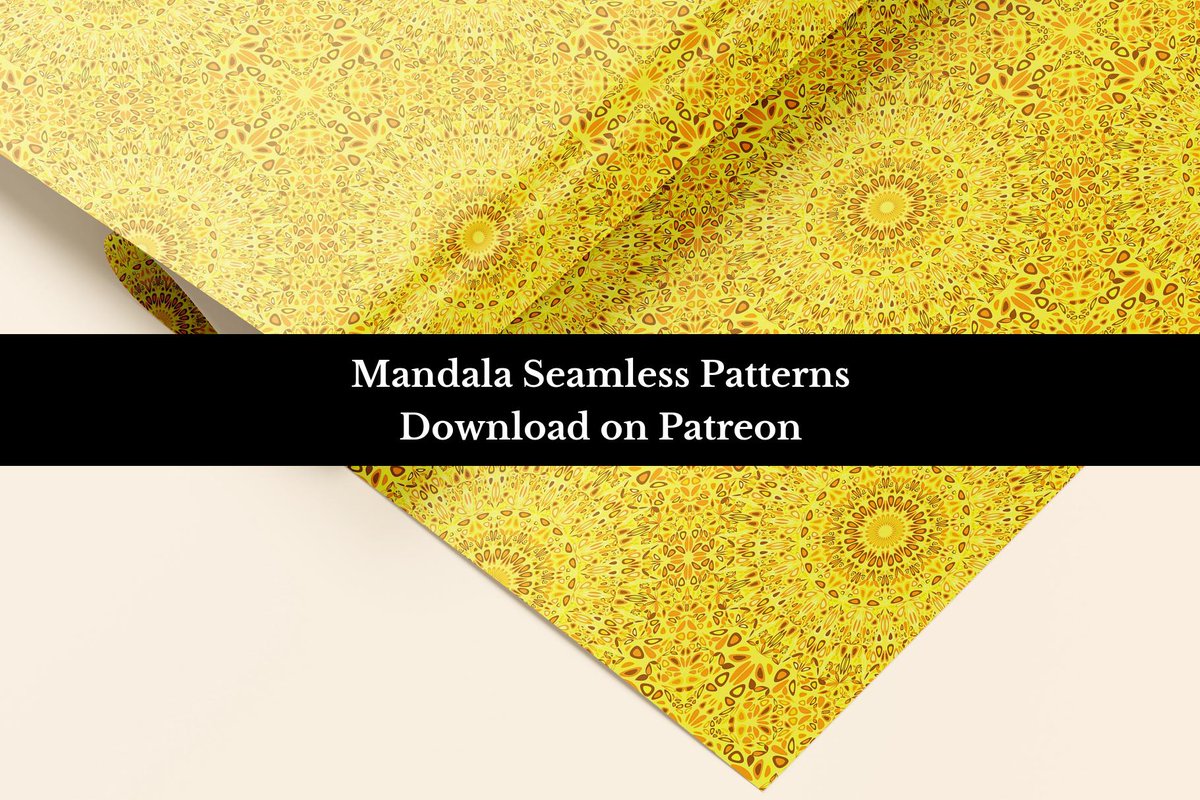 DavidZydd's tweet image. Mandala Seamless Patterns - Patreon exclusive: patreon.com/cw/MandalaMagi… #printablepattern #floralmandala #seamlessmandala