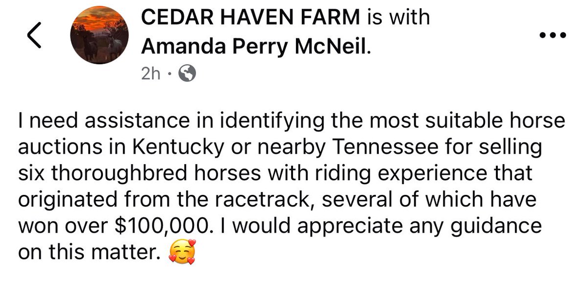 PiratesPromise1's tweet photo. Please read both attachments. We were made aware of a farm in TN trying to send thoroughbreds to non thoroughbred specific auctions and we would like to bring some attention to this https://t.co/7pdKVkLjXZ