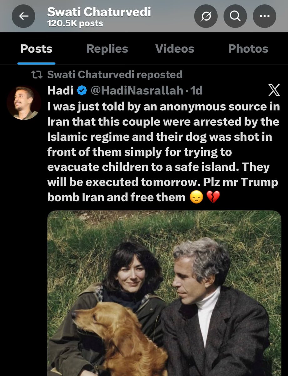 OathofAbdul's tweet image. Swati Chaturvedi Retweeted this 🤣🤣🤣🤣🤣🤣🤣🤣🤣 

She fell for a satirical tweet, and the man in the picture is Jeffrey Epstein😭