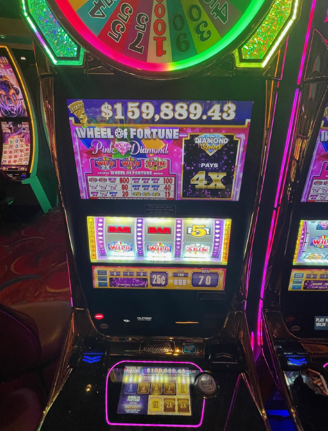 We are all smiles after this jackpot! 😊 Congratulations to the lucky <a href="/WinStarWorld/">WinStar World Casino and Resort</a> player who won over $159K on a $2.50 bet playing Wheel of Fortune Pink Diamond Diamond Spins Slots. Please help us celebrate the winner! 🎉

🎰 Won January 3

#IGT #IGTGaming #jackpots #videoslots