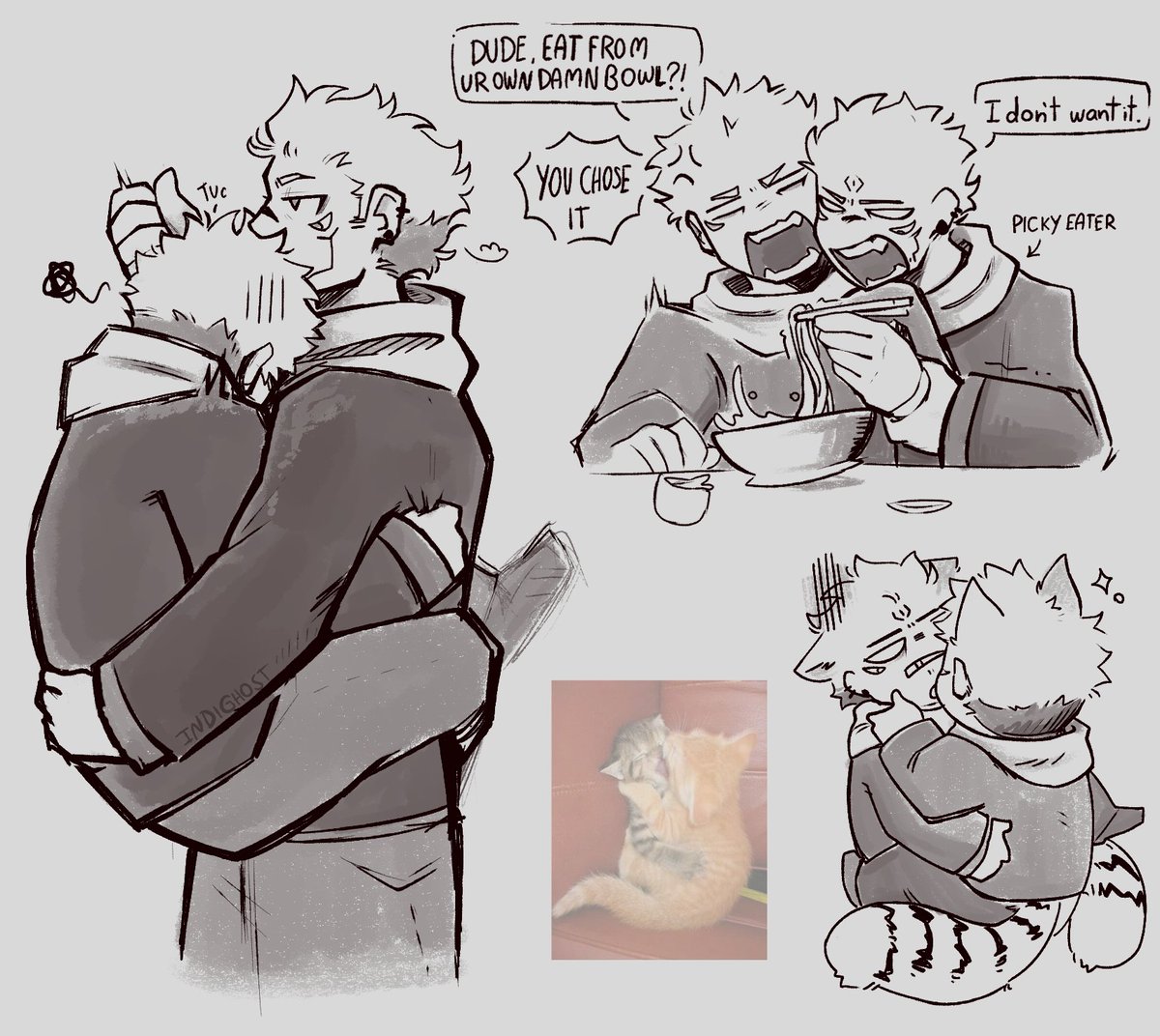 indighost_c's tweet image. Sukuita doodles are back!