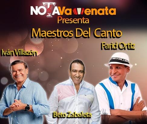 Asoamstereo's tweet photo. 🎶 Maestros del Canto 🎶Tres voces que marcaron la historia del vallenato se unen en un mismo escenario: Iván Villazón, Beto Zabaleta y Farid Ortiz. https://t.co/BZKpFVknID