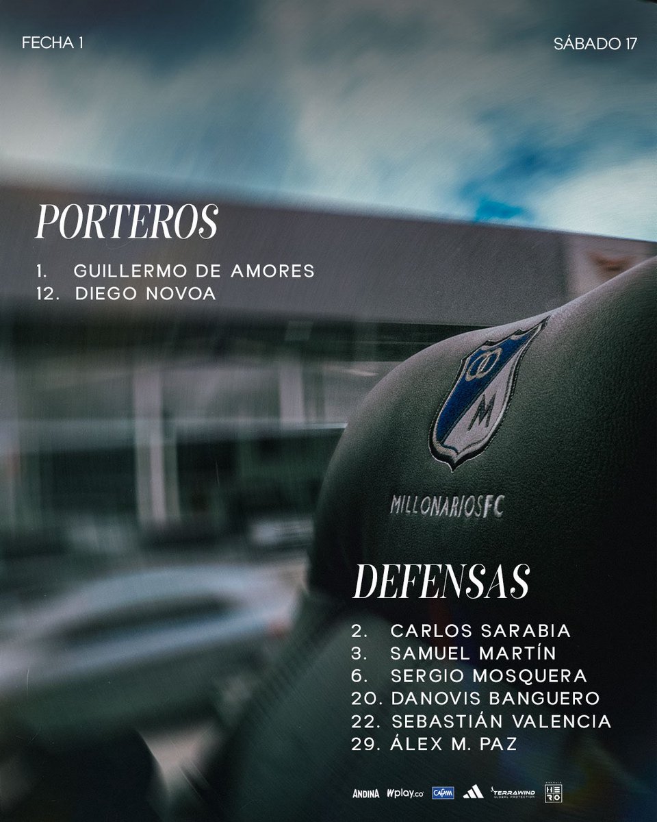LPEmbajadora's tweet photo. Concentrados 🆚 Atl. Bucaramanga: 

Ingresan ✅:
#DeAmores 🇺🇾
#Sarabia 
#Valencia 
#Quintero 
#Ureña 🇨🇱 
#Garcia 
Alex #Castro 
#Angulo
#Contreras 🇦🇷
#Mosquera 

NO concentran ❌:
#Arias (Sanción)
#Castrillón 
Leo #Castro (Sanción) https://t.co/tTVLD8wPWx