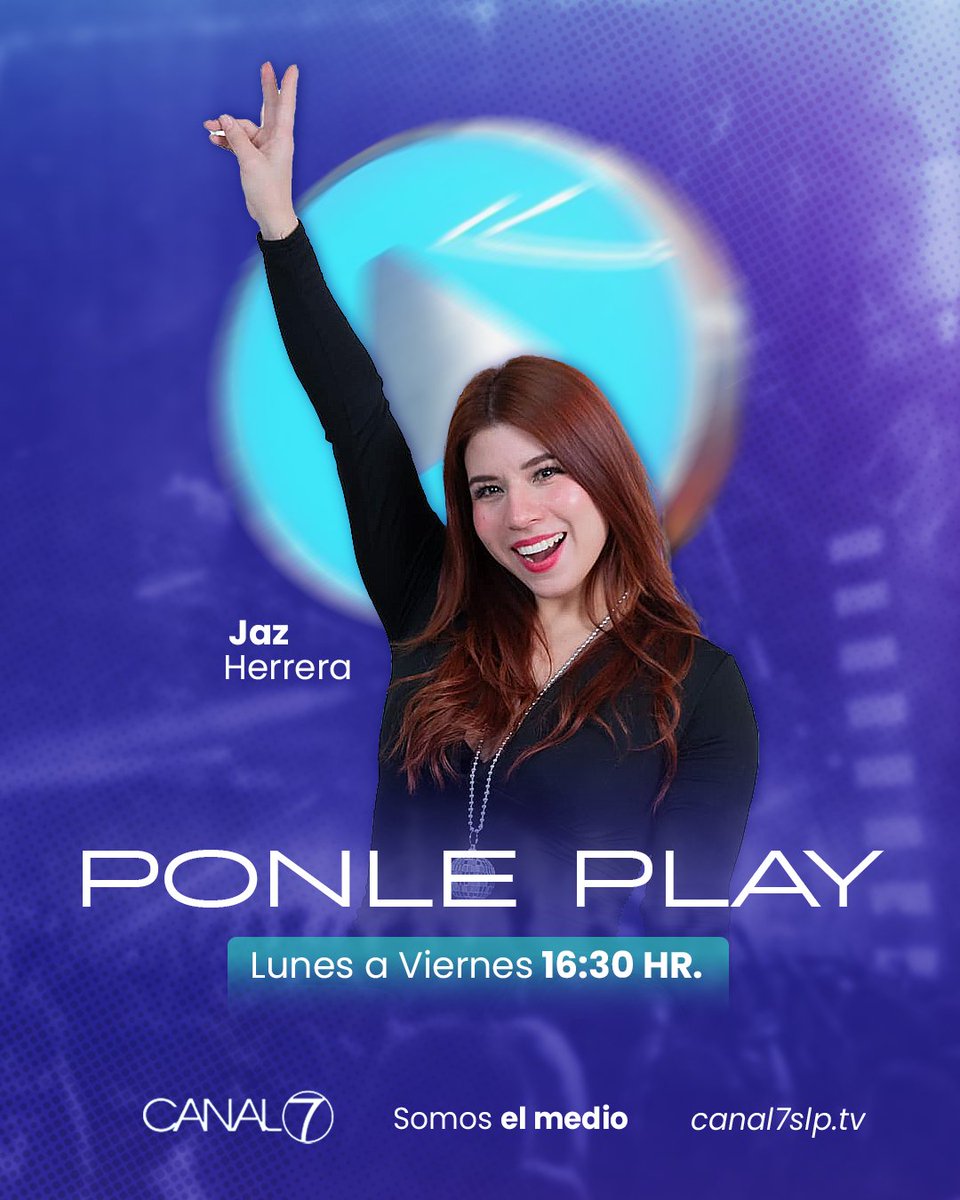 Tus éxitos favoritos del pop con la mejor compañía 🎶

Llena tus tardes con la mejor energía y buena música junto a Jaz Herrera ⚡ Sintonízanos de Lunes a Viernes a las 4:30 P.M. por la señal de #canal7slp  🎙️