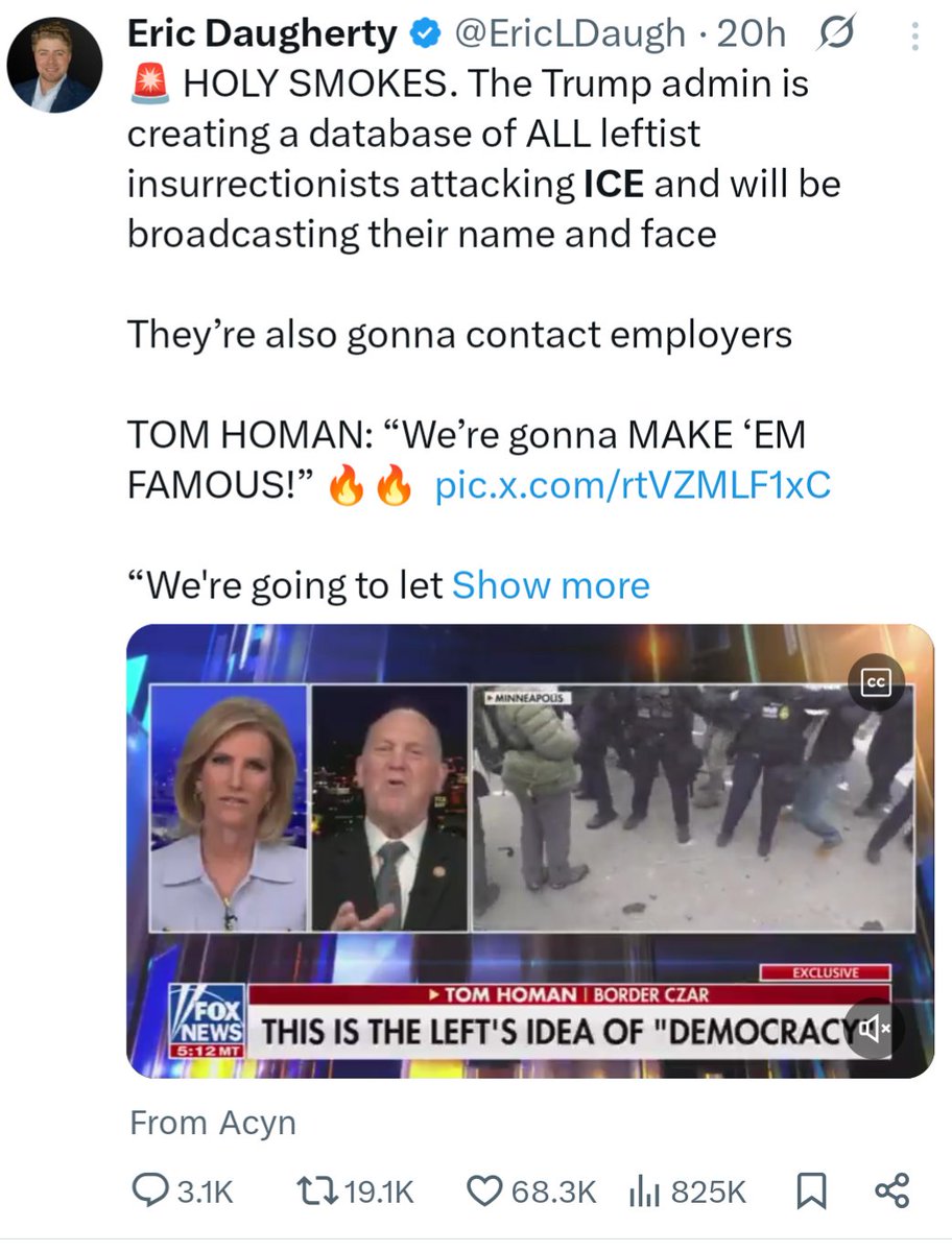 complytoavoid's tweet image. ICE is downstream from DHS which was spawned by the PATRIOT ACT, authored by Michael Chertoff.

Look at this judeo-adjacent system pig rooting in the surveillance panopticon: 

Look at the MALICE in his message: 
x.com/i/status/20119…