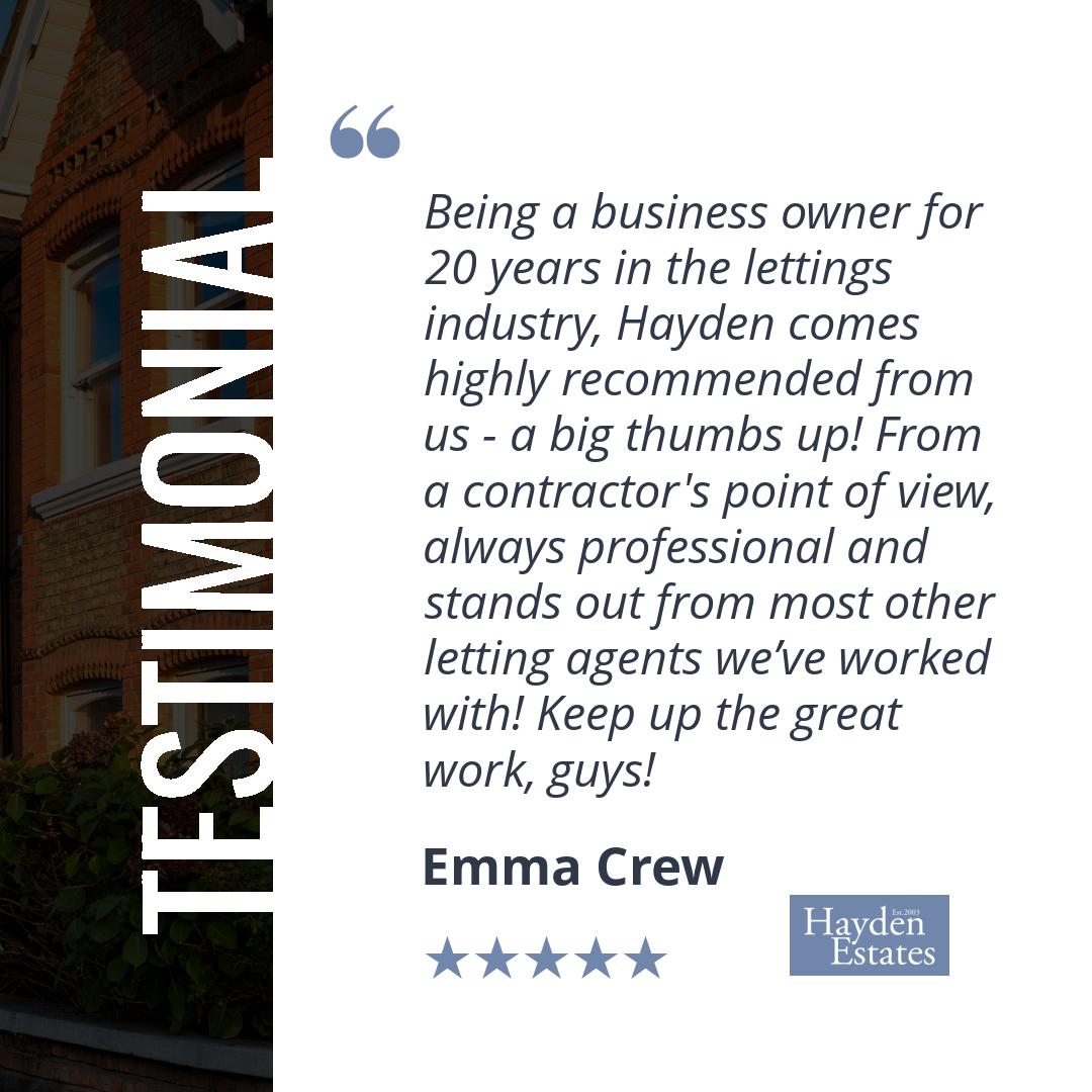 HaydenEstates's tweet image. ⭐️⭐️⭐️⭐️⭐️ A big thank you to Emma Crew for sharing your experience. We’re glad to have met your expectations!
🏡 #PositiveFeedback #ClientTestimonials #HighStandards