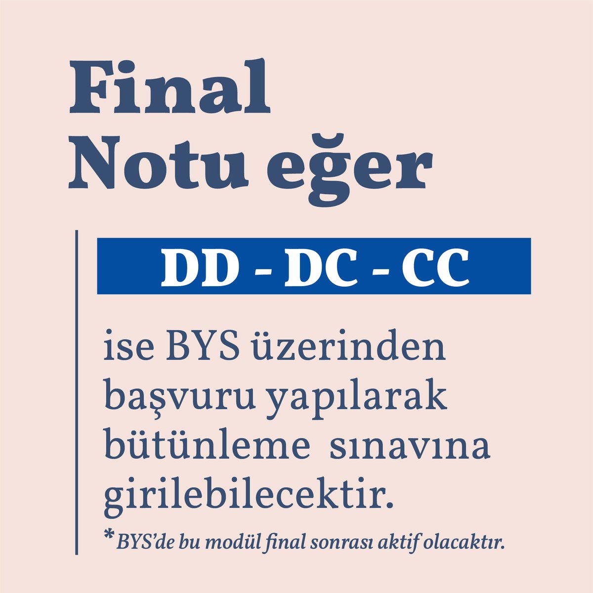 Bütünleme Sınavları Hakkında: (2/3)