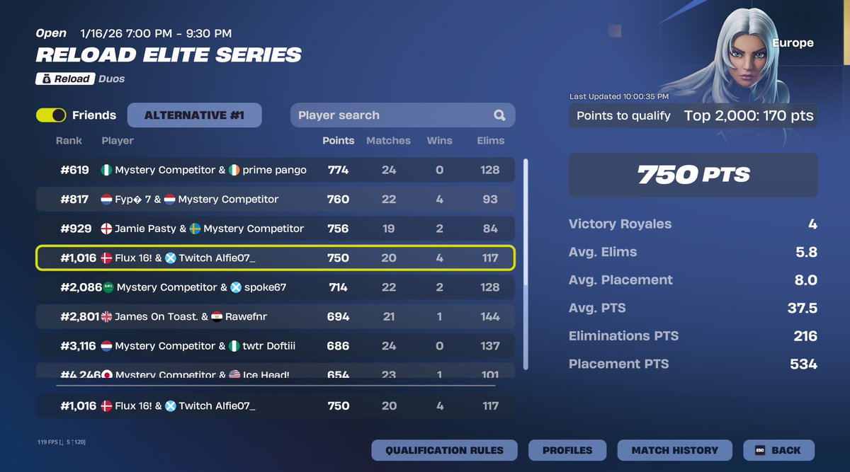 Qualed Reload Elite Series Play-ins w/<a href="/Alfie0700/">Alfie07_</a>