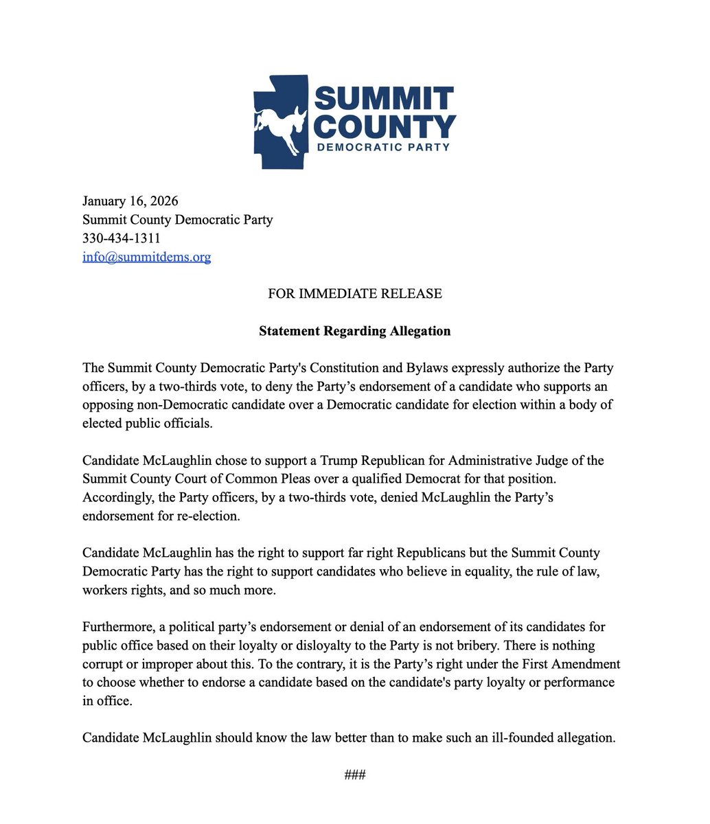 Summit County Dems tweet media