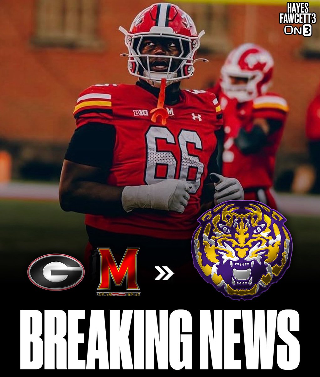 BREAKING: Maryland starting transfer OL Aliou Bah has Committed to LSU, he tells <a href="/On3/">On3</a>

on3.com/transfer-porta…