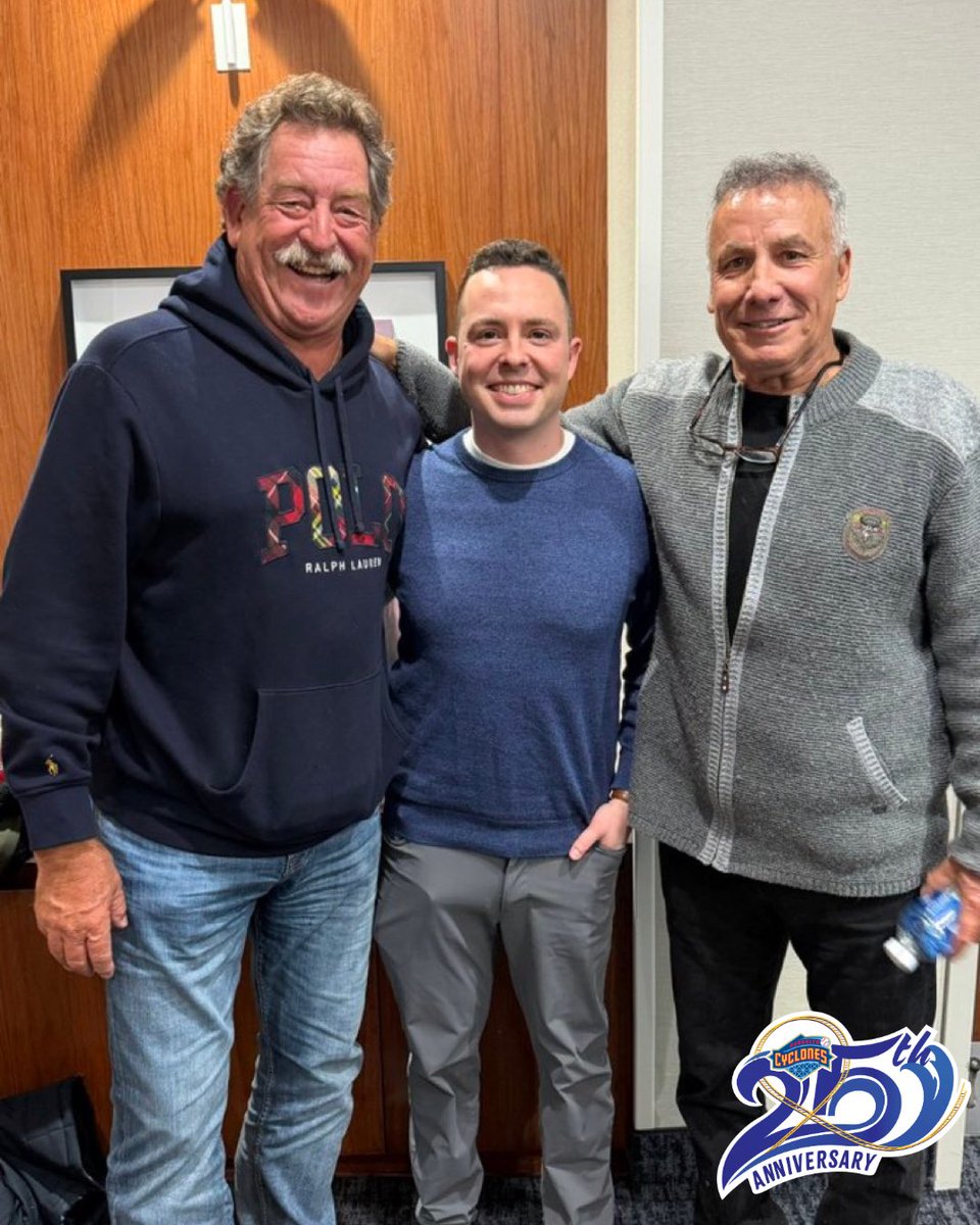 BKCyclones's tweet image. Last night, we held our Kickoff to 25 Years of Amazin’ event featuring Bobby Ojeda, Frank Viola, and Keith Raad. It was a great night bringing the Cyclones community together to talk baseball! 💙⚾️