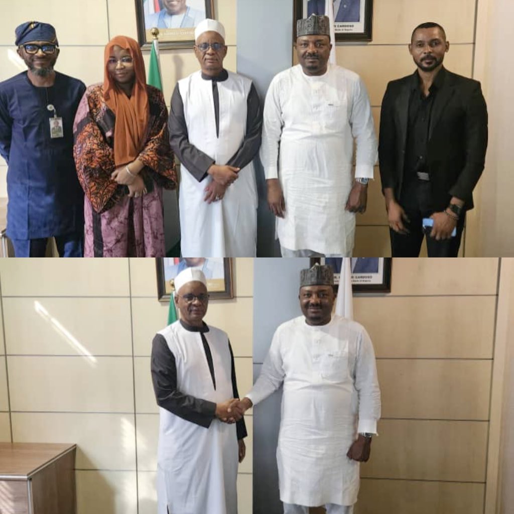 ng_nsipa's tweet photo. GEEP NATIONAL PROGRAMME MANAGER VISITS NIRSAL PLC

…Says government is committed to explore collaboration with NIRSAL on risk management, FarmerMoni Support.
Hamza Baba, NPM of the GEEP paid a courtesy visit to Mr. Saad Hamidu, Managing Director/CEO of NIRSAL PLC. https://t.co/awkHvjfAyF