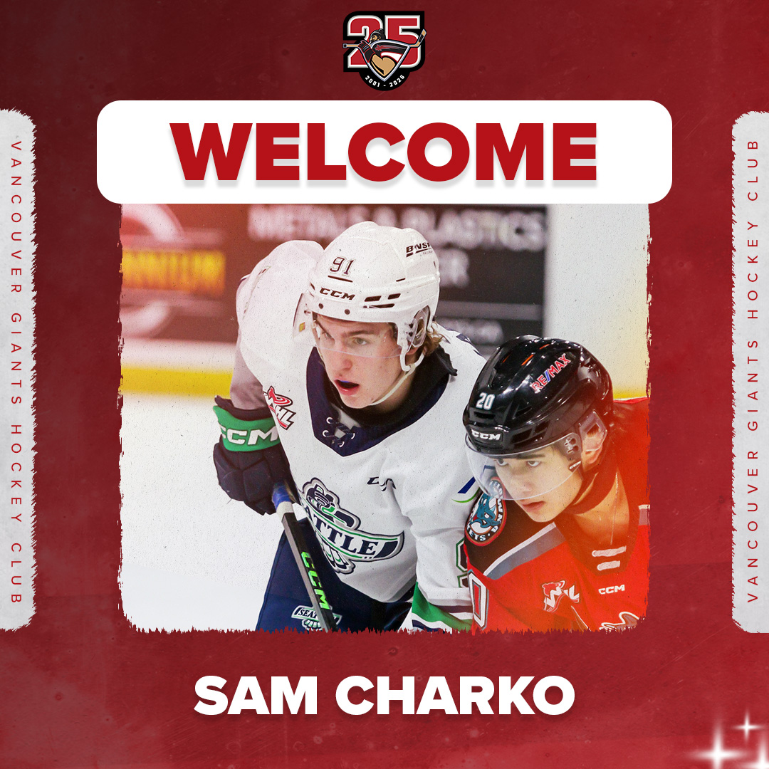 WHLGiants's tweet image. NEWS: The Giants are excited to announce the addition of forward Sam Charko to the roster!

The 18-year-old spent last season with the Seattle Thunderbirds, recording 8G-8A-16P, including 2 SHG!

DETAILS 👉 chl.ca/whl-giants/art…