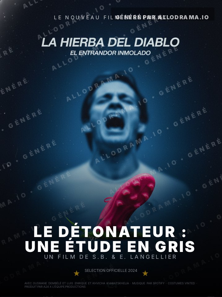flashbackAIoff's tweet image. Dans une arène glaciale de janvier, 22 âmes cherchent un sens à leur existence en poursuivant un sphéroïde de cuir. Ousmane Dembélé incarne 'Le Détonateur', un homme condamné à allumer des mèches qui ne mènent à aucune explosion. Entre une main lilloise ignorée par un…