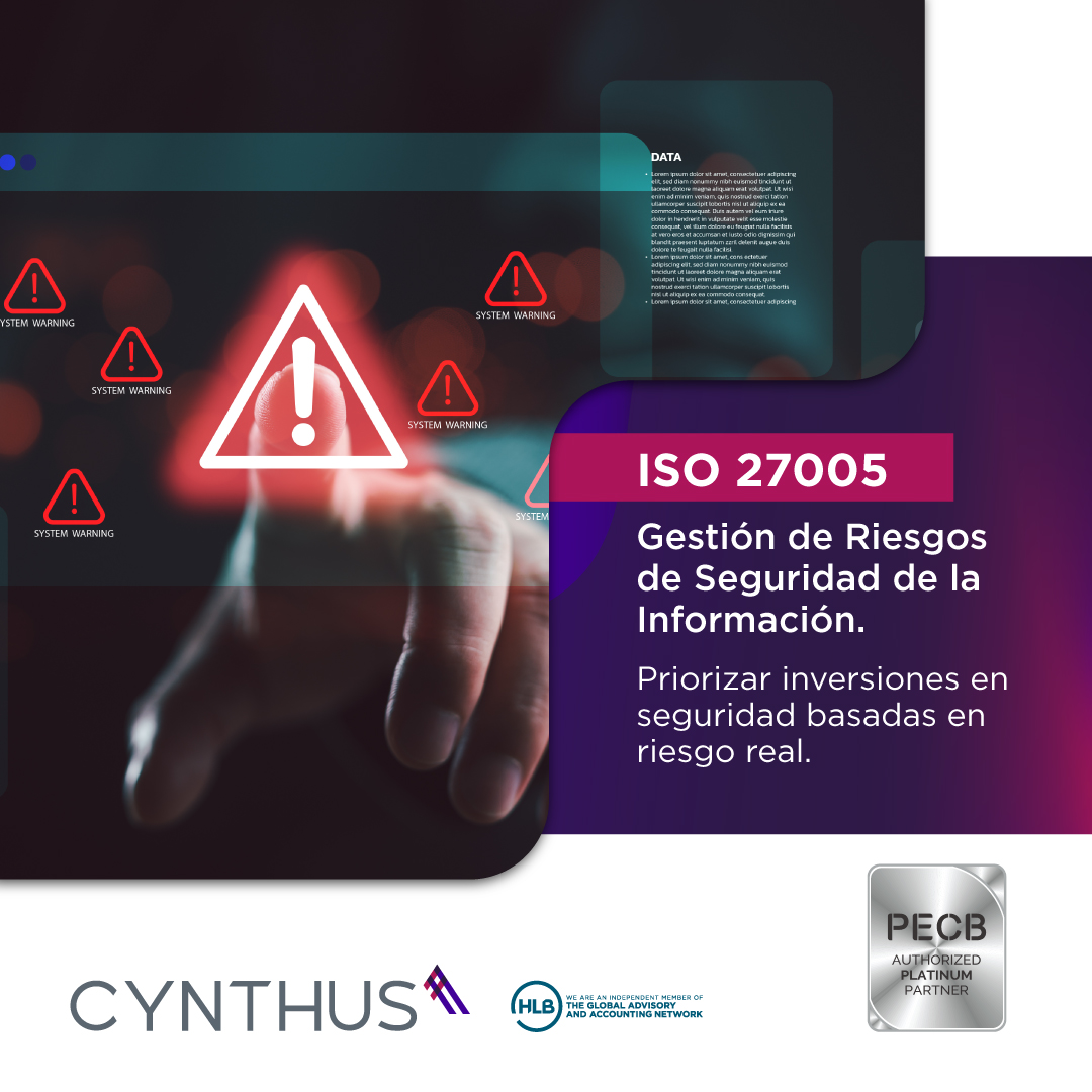 La norma #ISO27005 ayuda a las organizaciones a identificar, analizar, evaluar y tratar los riesgos que afectan la seguridad de la información, en lineamiento con el SGSI de la norma ISO/IEC 27001.

Capacítate como Gerente de Riesgo ISO 27005
👉cynthus.com.mx/producto/iso-2…

#ISO27001