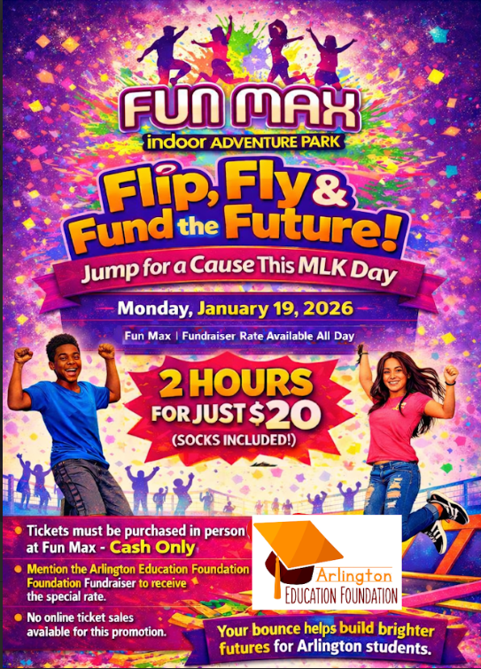 The Arlington Education Foundation asked us to help spread the word about this: