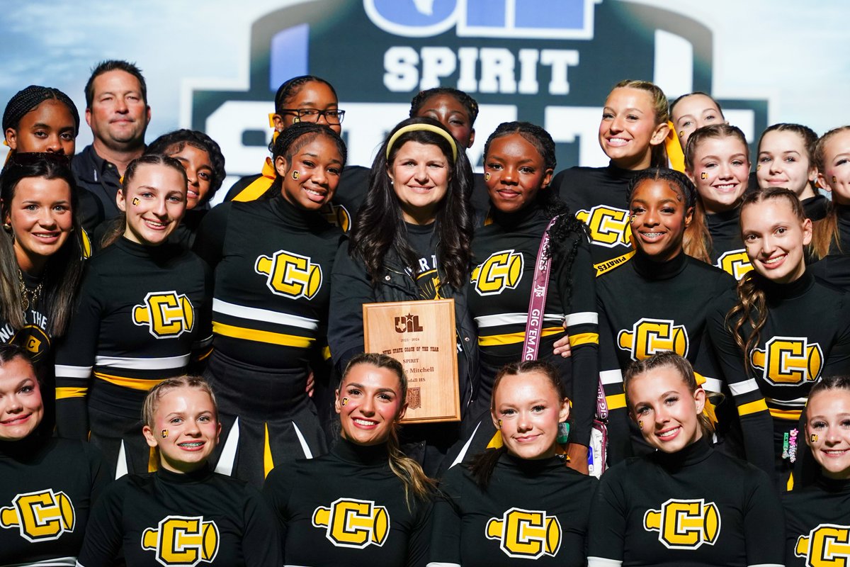 uiltexas's tweet image. Congratulations Coach Nicole Mitchell (Crandall HS) on being named the @NFHS_Org Spirit State Coach of the Year!

Coach Mitchell's Pirates won the Spirit State Championship in 2024 in Conference 5A-D2. She has captured a state-record six titles in her career.
